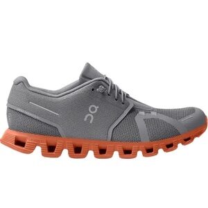 Men's Gray and Orange Running Shoes